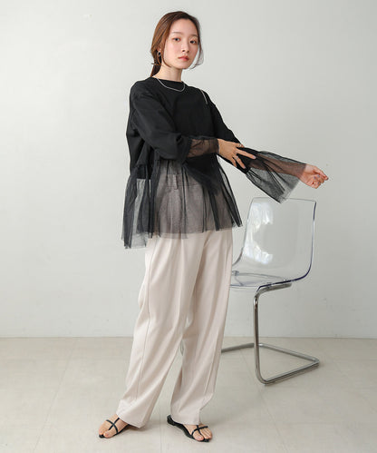 TULLE COMBINATION PULLOVER
