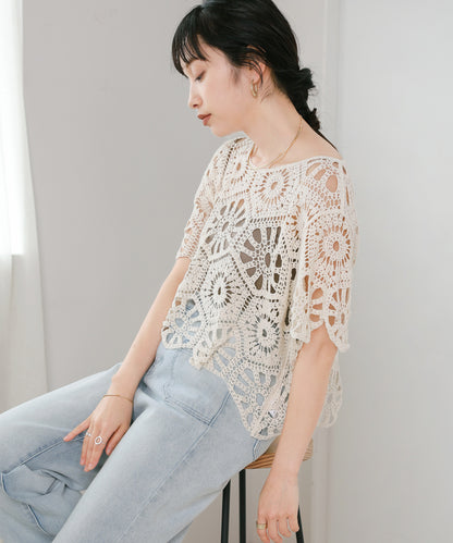 crochet half sleeve tops