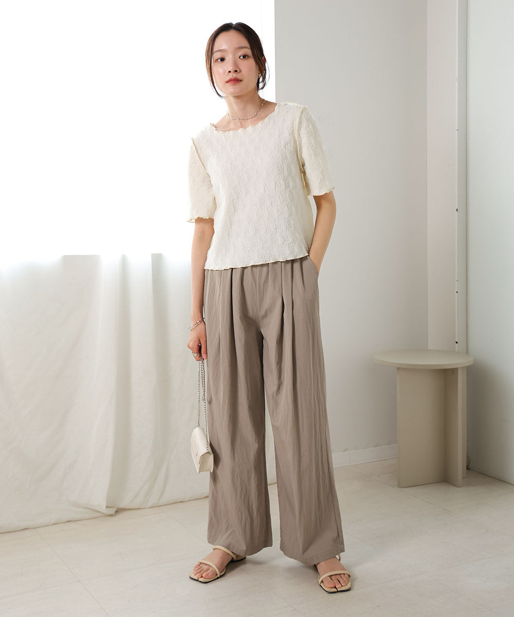 2way organdy wrinkle tops