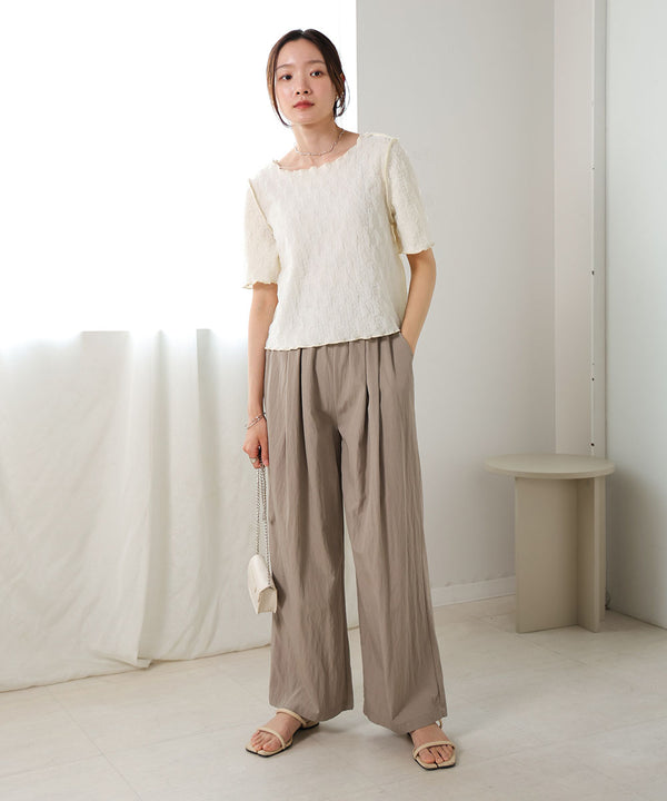 2way organdy wrinkle tops