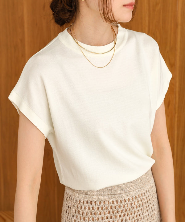 フレンチスリーブドライタッチトップス