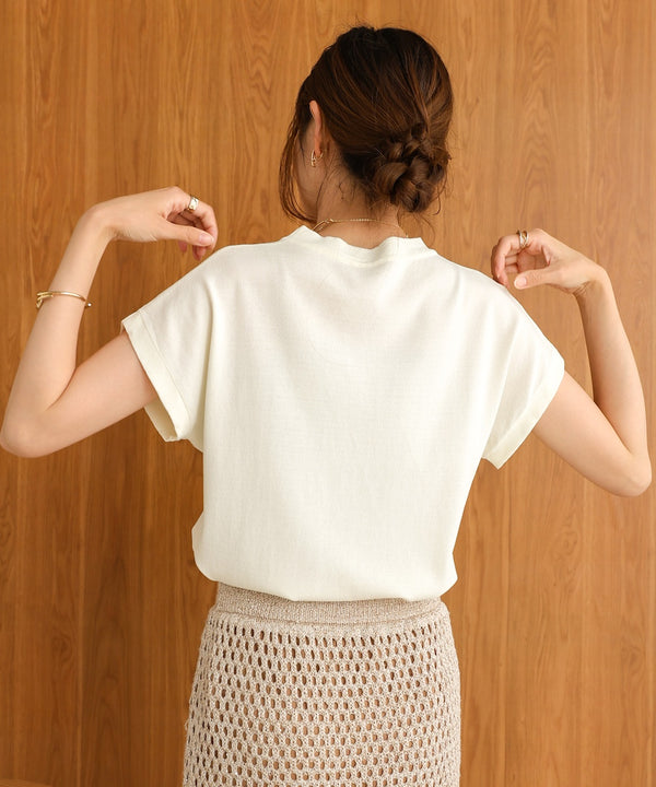 フレンチスリーブドライタッチトップス