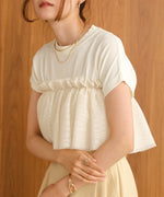フレンチスリーブドライタッチトップス