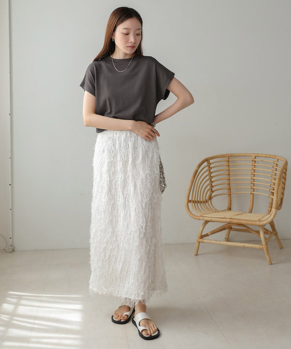 フレンチスリーブドライタッチトップス