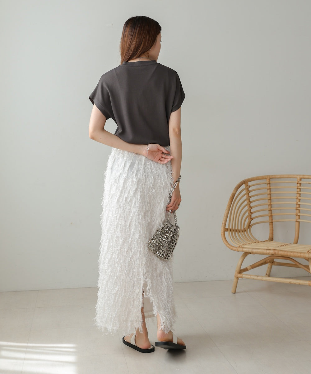 フレンチスリーブドライタッチトップス