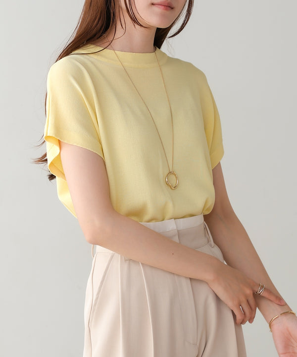 フレンチスリーブドライタッチトップス