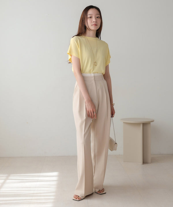 フレンチスリーブドライタッチトップス