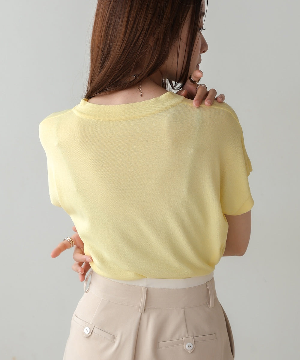 フレンチスリーブドライタッチトップス