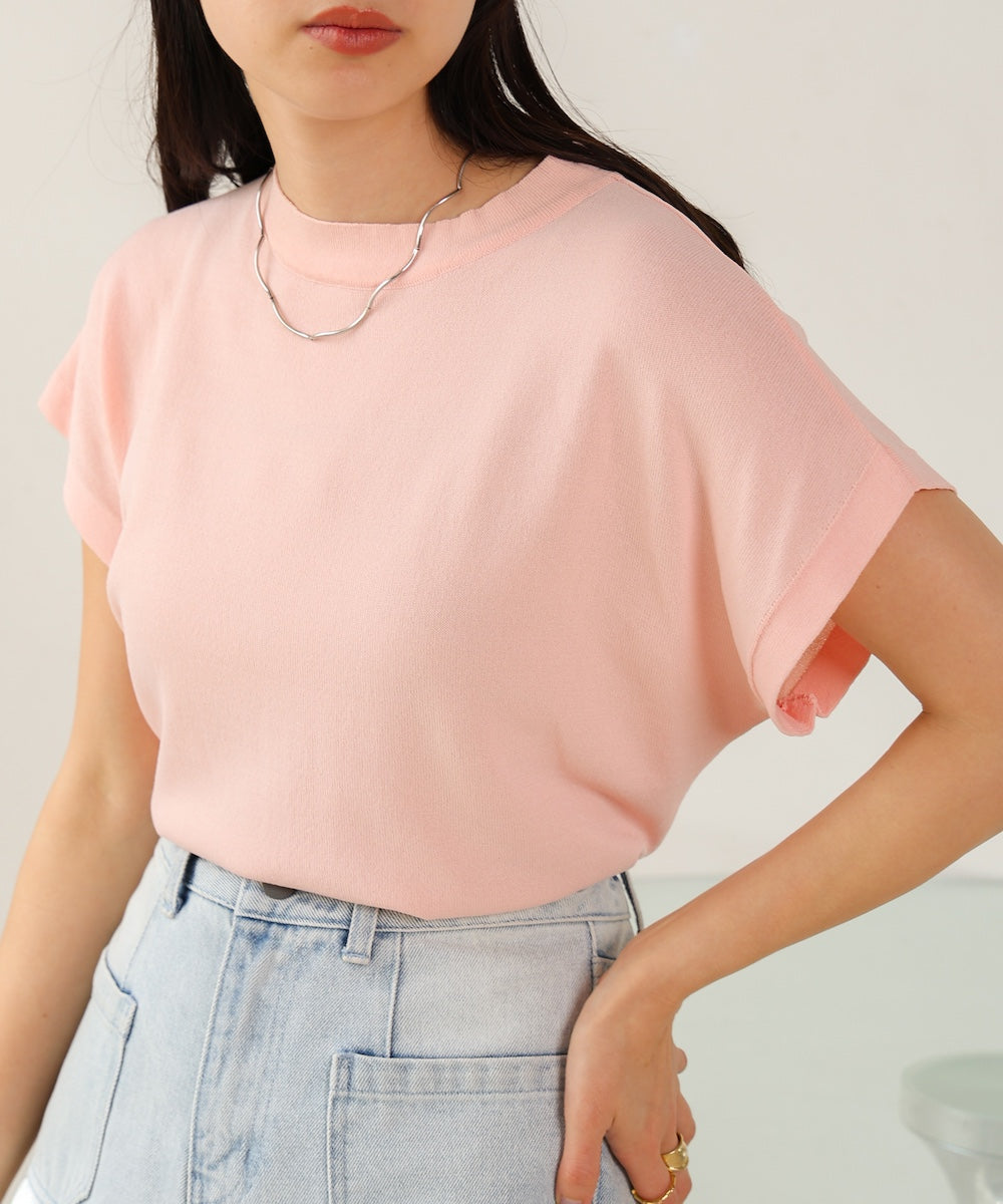 フレンチスリーブドライタッチトップス