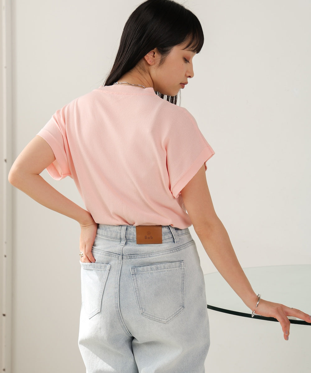 フレンチスリーブドライタッチトップス