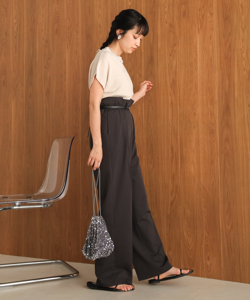 フレンチスリーブドライタッチトップス