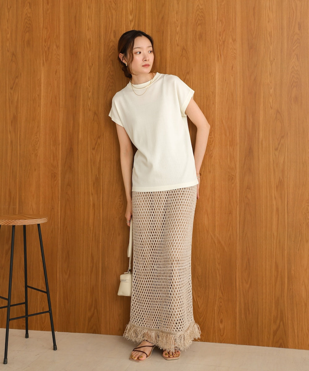 フレンチスリーブドライタッチトップス