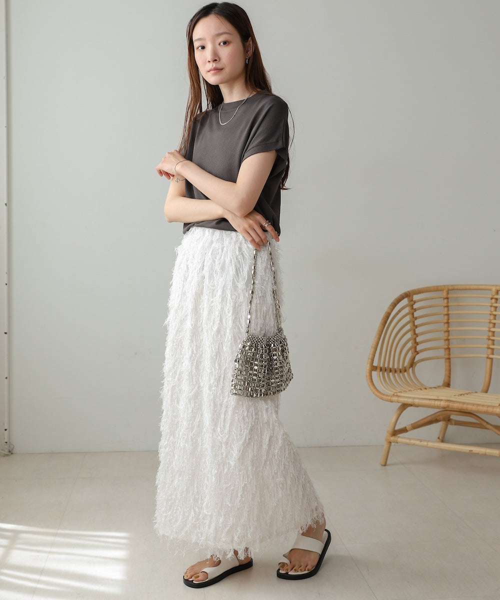 フレンチスリーブドライタッチトップス