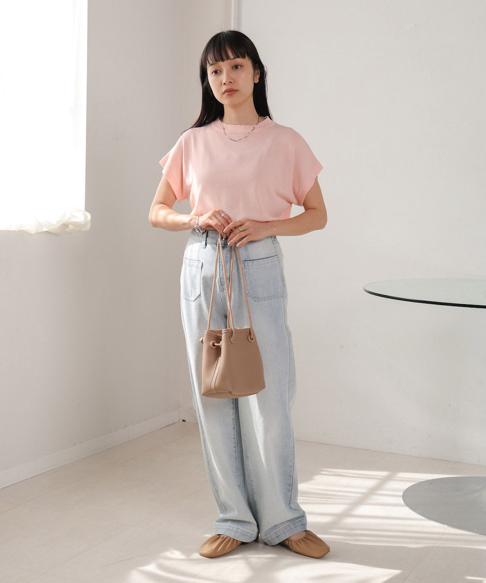 フレンチスリーブドライタッチトップス