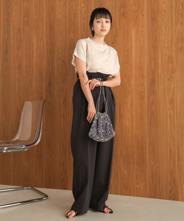 フレンチスリーブドライタッチトップス