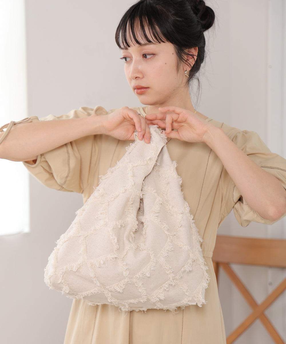 shaggy jacquard bag