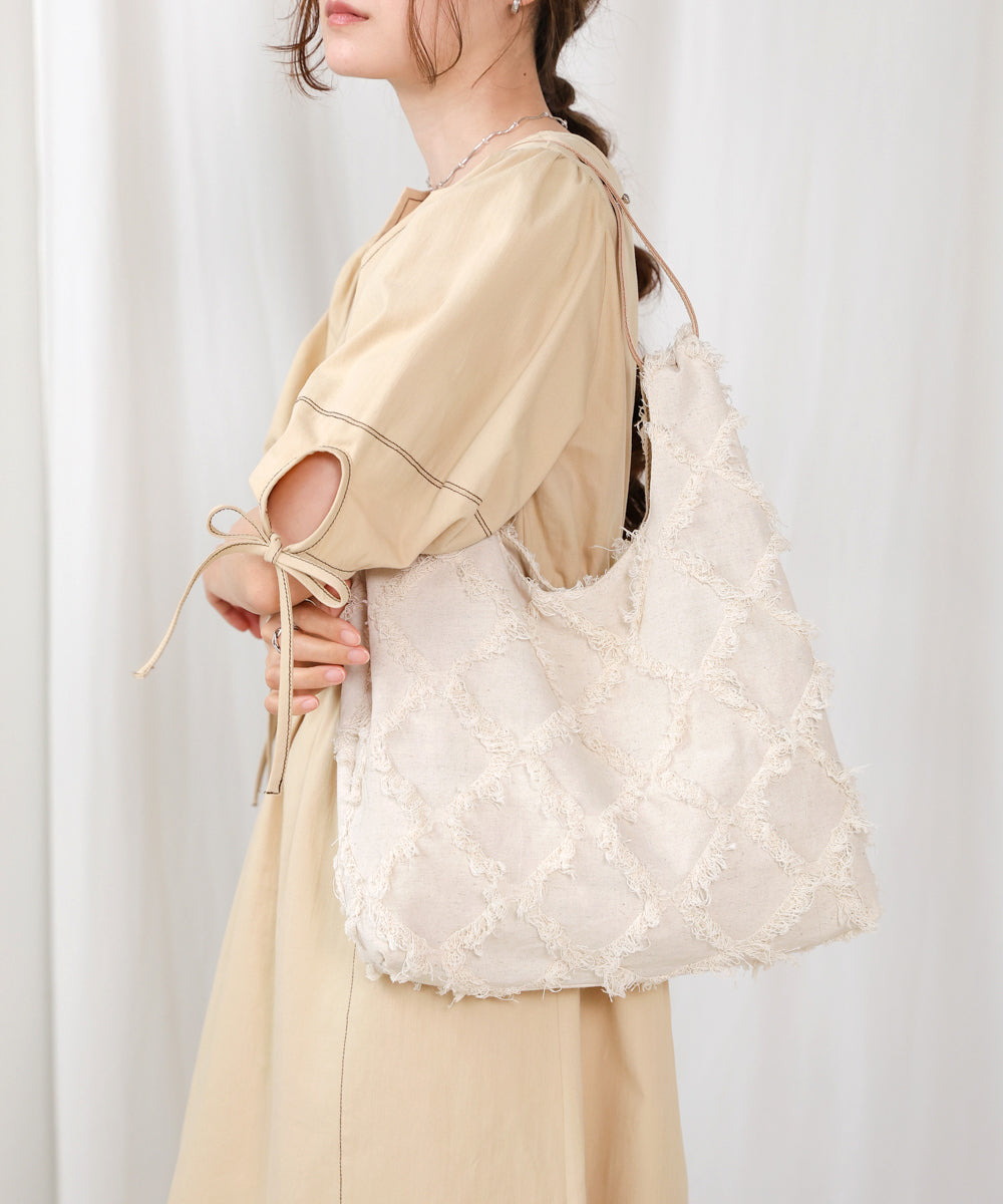 shaggy jacquard bag