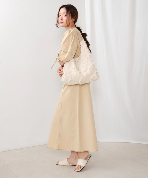 shaggy jacquard bag