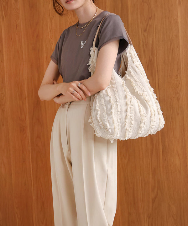 shaggy jacquard bag