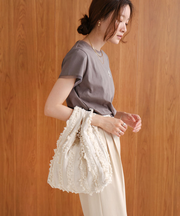 shaggy jacquard bag