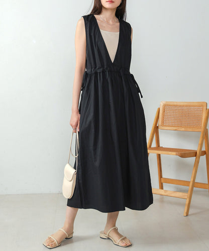 side ribbon jumper onepiece