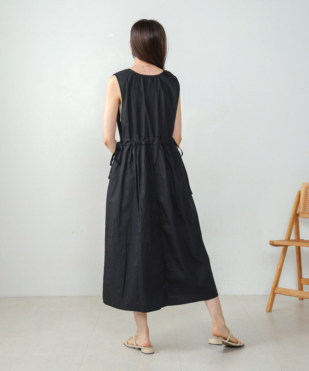 side ribbon jumper onepiece