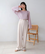 シフォン楊柳ブラウス