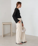 シフォン楊柳ブラウス