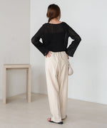 シフォン楊柳ブラウス