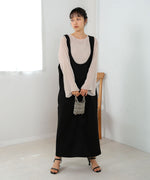 シフォン楊柳ブラウス