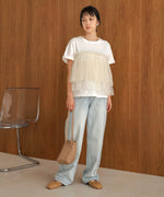 tulle docking T-shirt