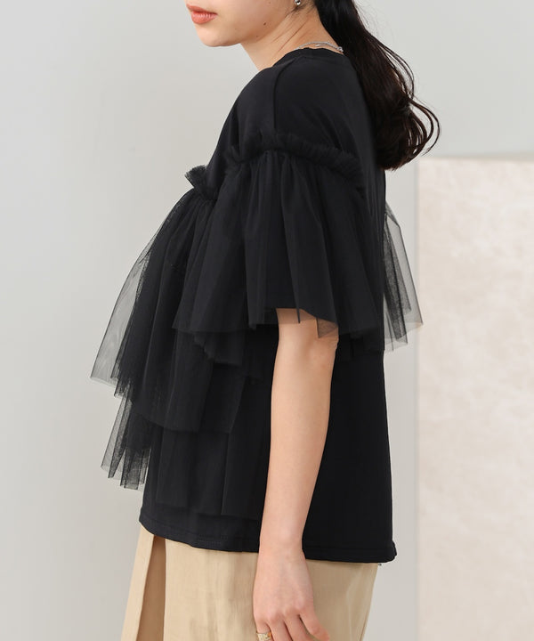 tulle docking T-shirt