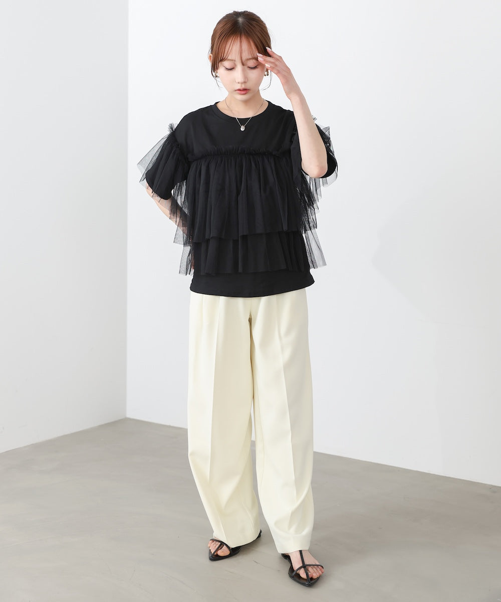 tulle docking T-shirt