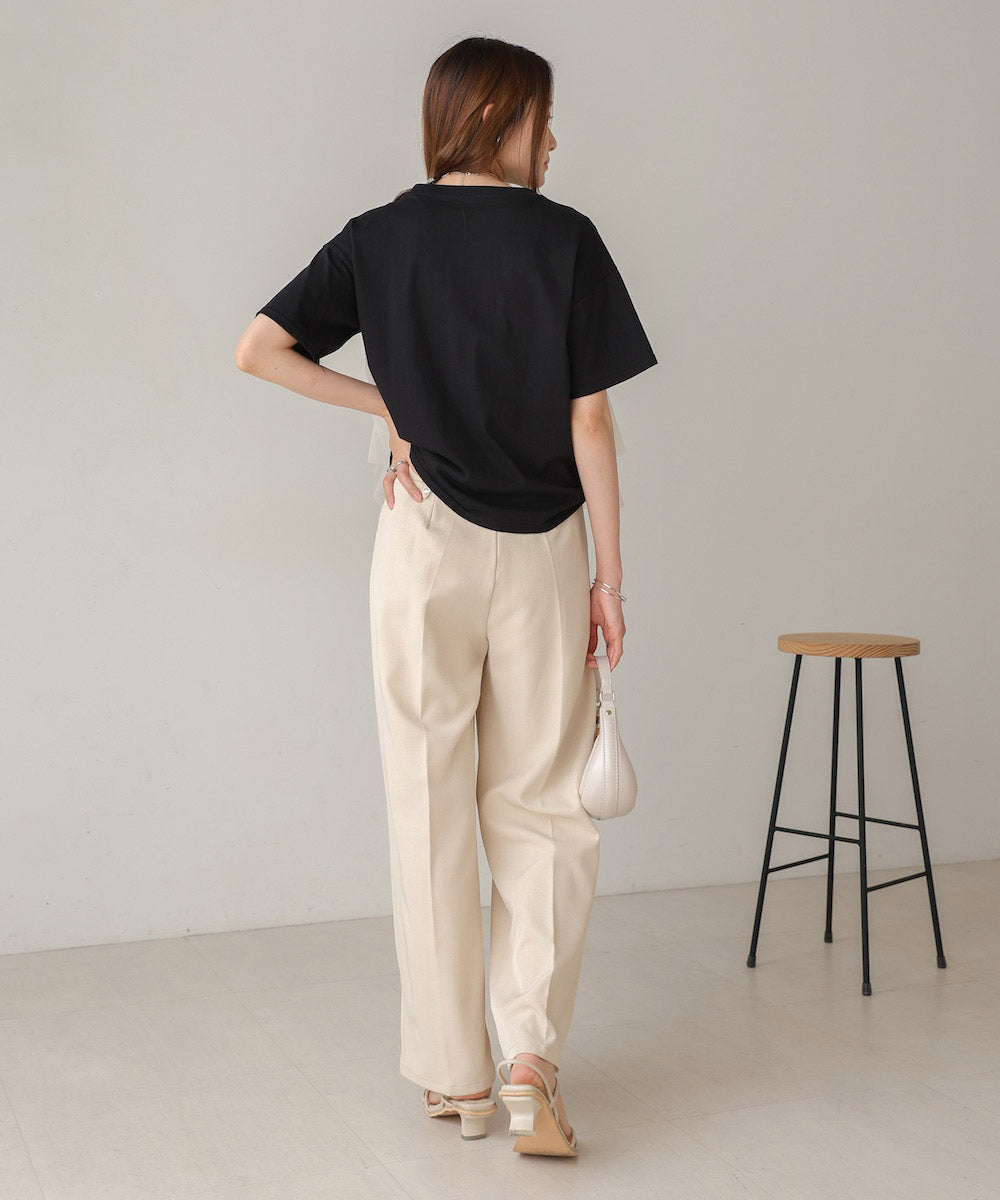 tulle docking T-shirt