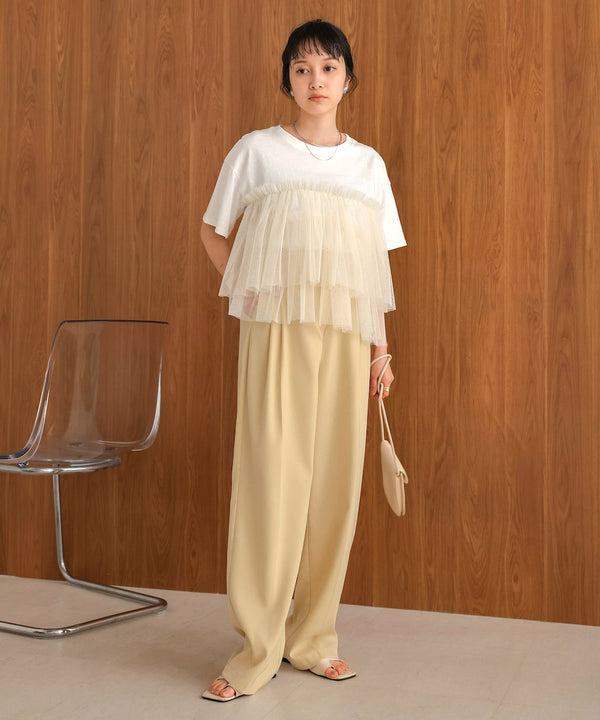 tulle docking T-shirt
