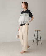 tulle docking T-shirt