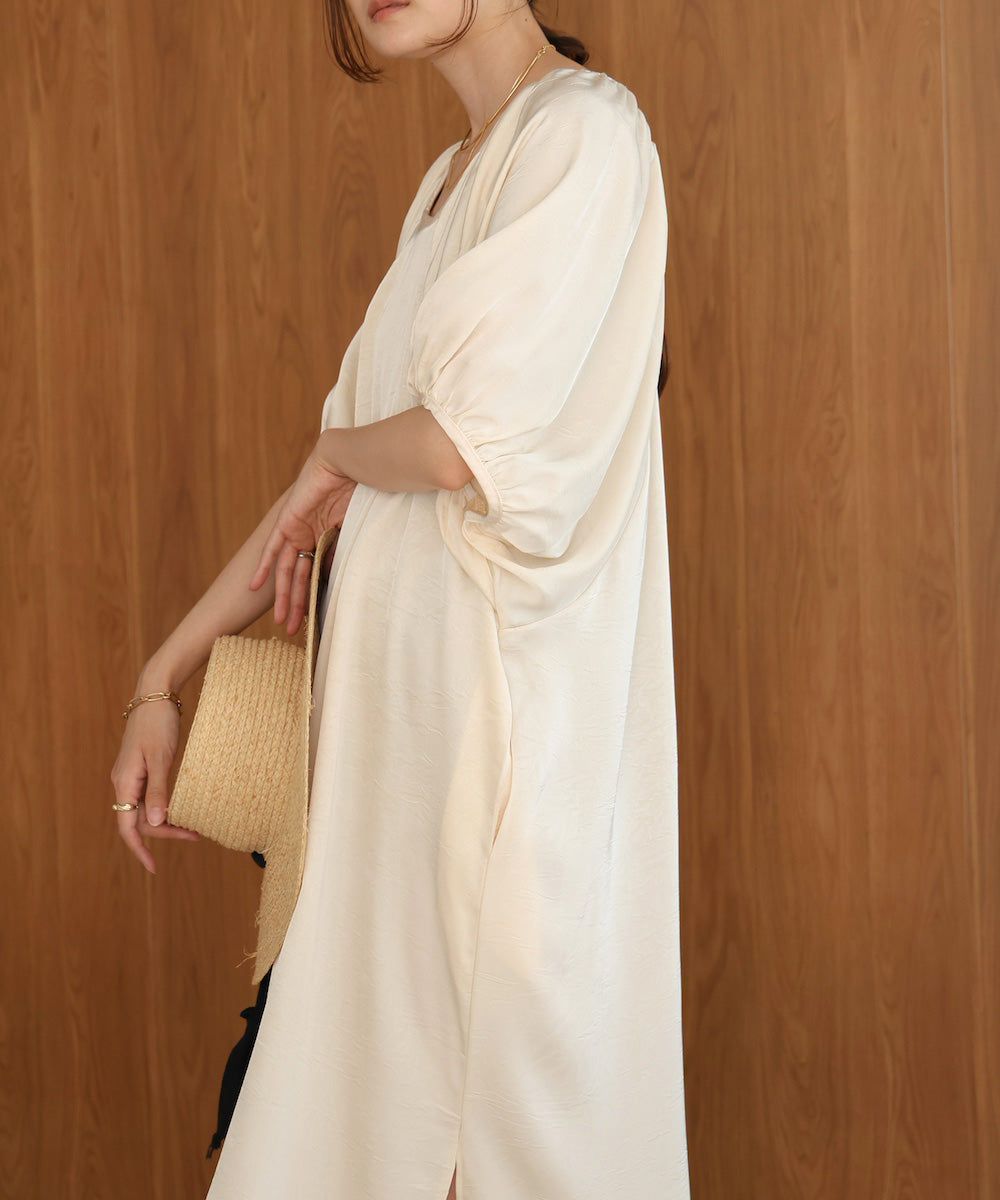 gathered sleeve onepiece