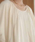 gathered sleeve onepiece