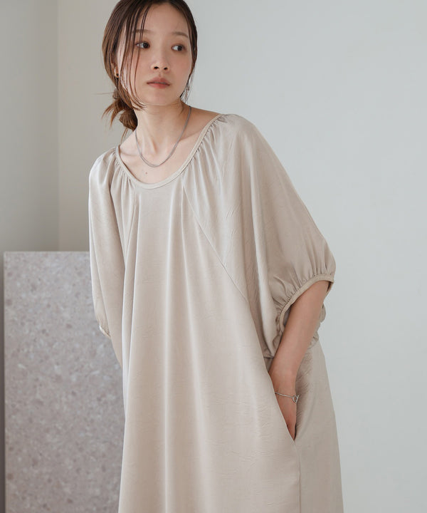 gathered sleeve onepiece
