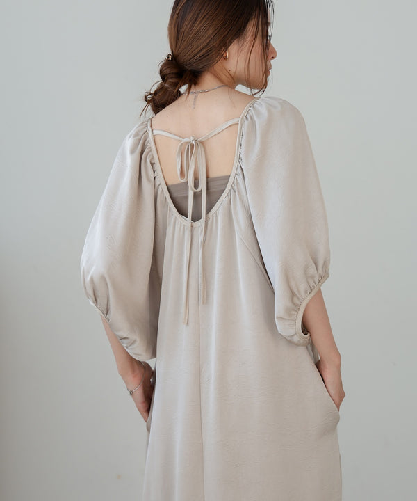 gathered sleeve onepiece