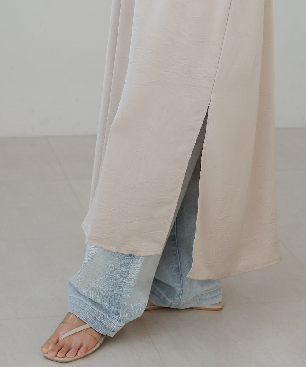 gathered sleeve onepiece