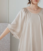 gathered sleeve onepiece