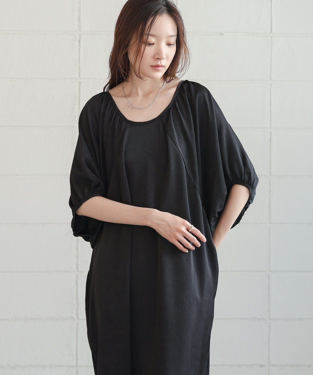 gathered sleeve onepiece
