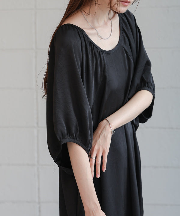gathered sleeve onepiece