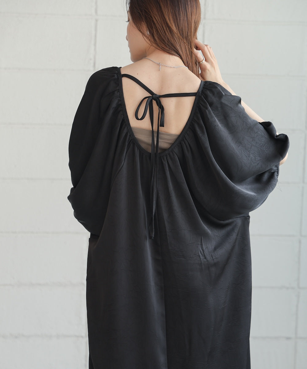 gathered sleeve onepiece
