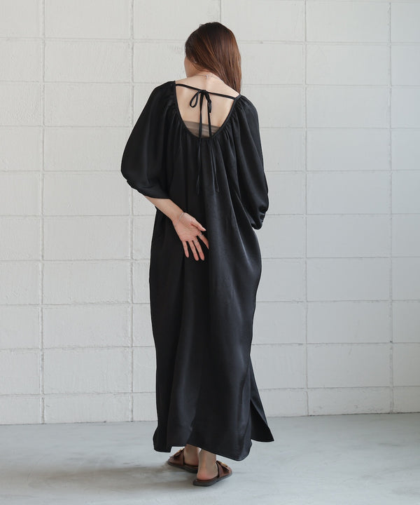 gathered sleeve onepiece