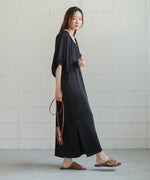 gathered sleeve onepiece