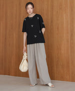 ribbon pearl t-shirt