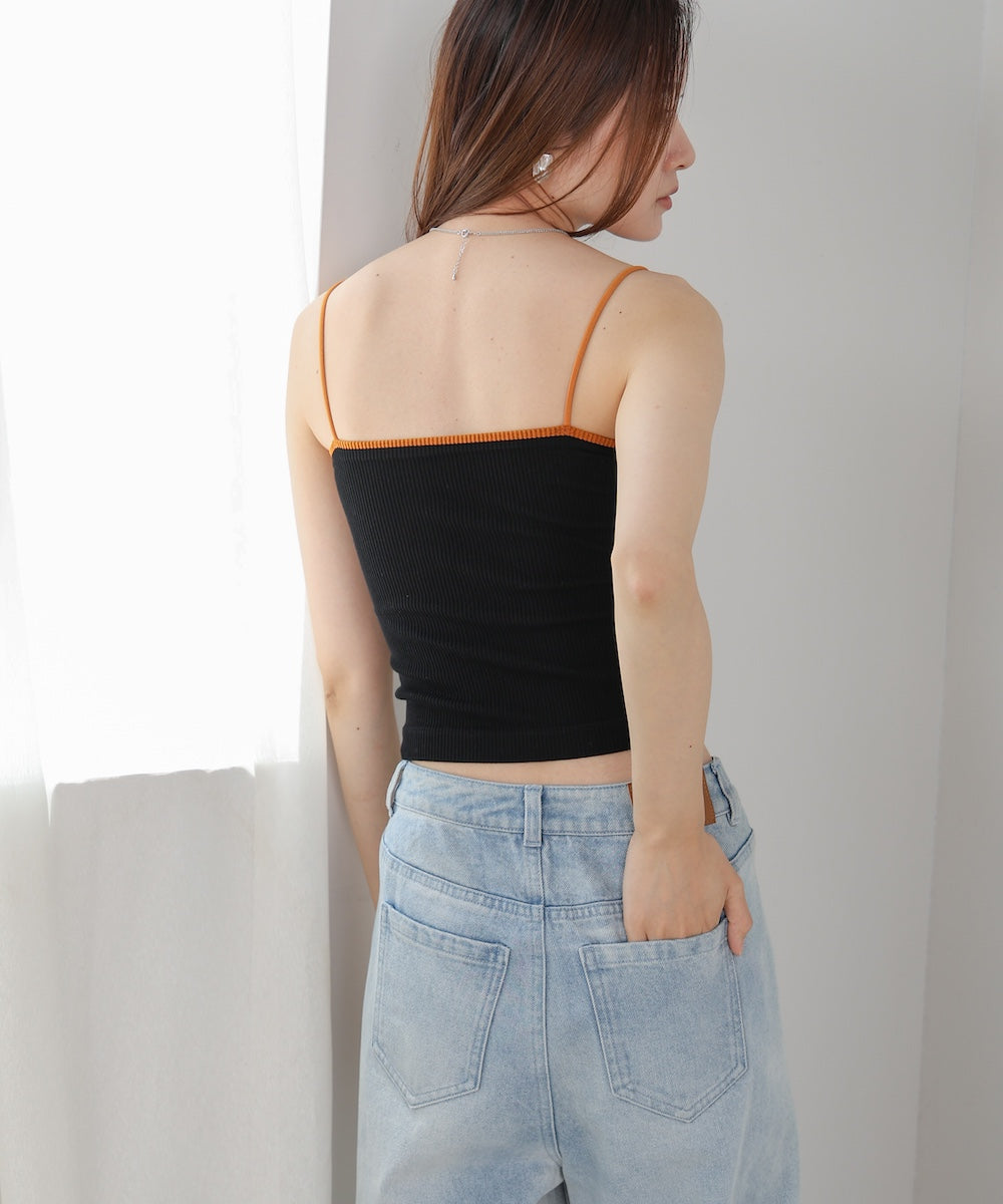 cropped camisole with cups