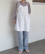 gathered cami mini dress